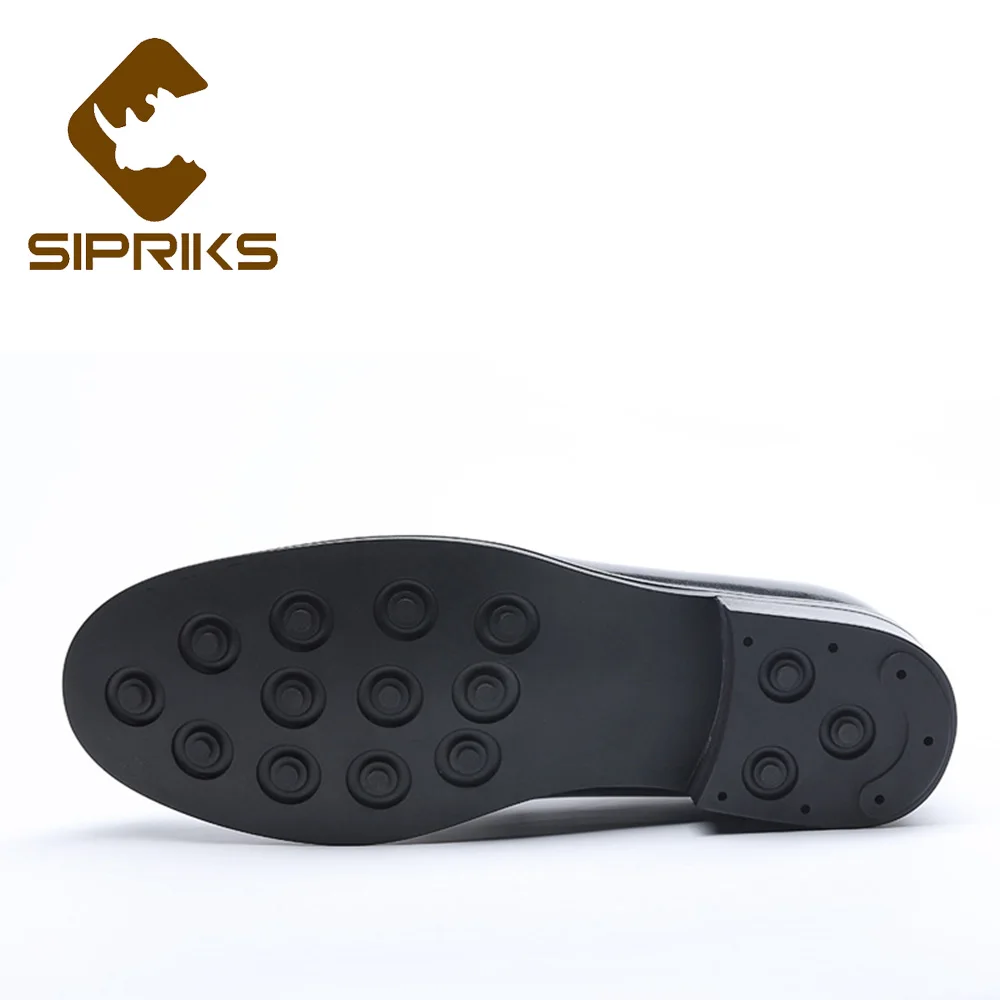 

Sipriks Mens Dark Brown Slip-On Dress Shoes Genuine Leather Footwear Gents Suit Formal Tuxedo Social Shoes Round Toe Loafers 44