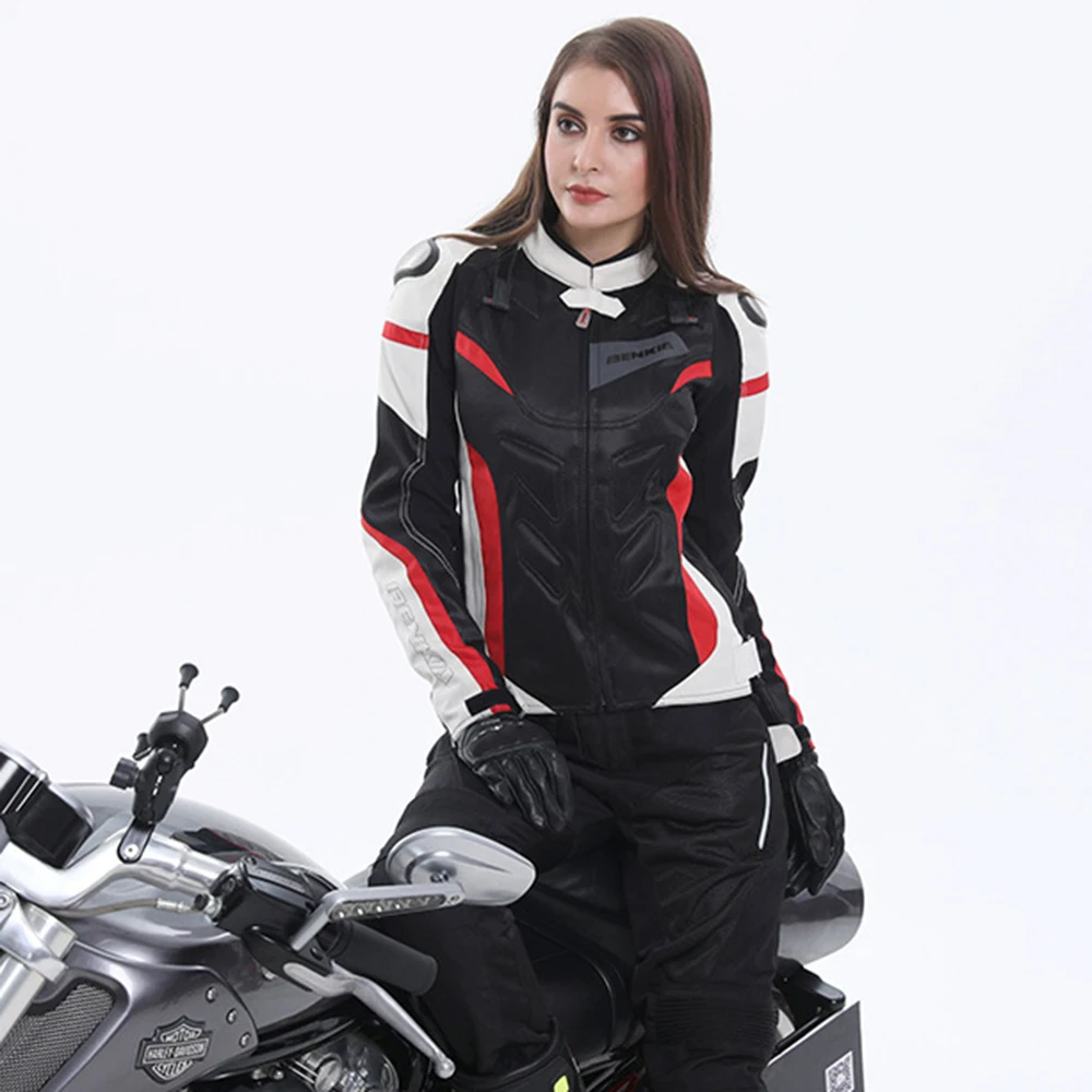 Мотоциклетная куртка BENKIA Женская дышащая для мотокросса защитная Экипировка