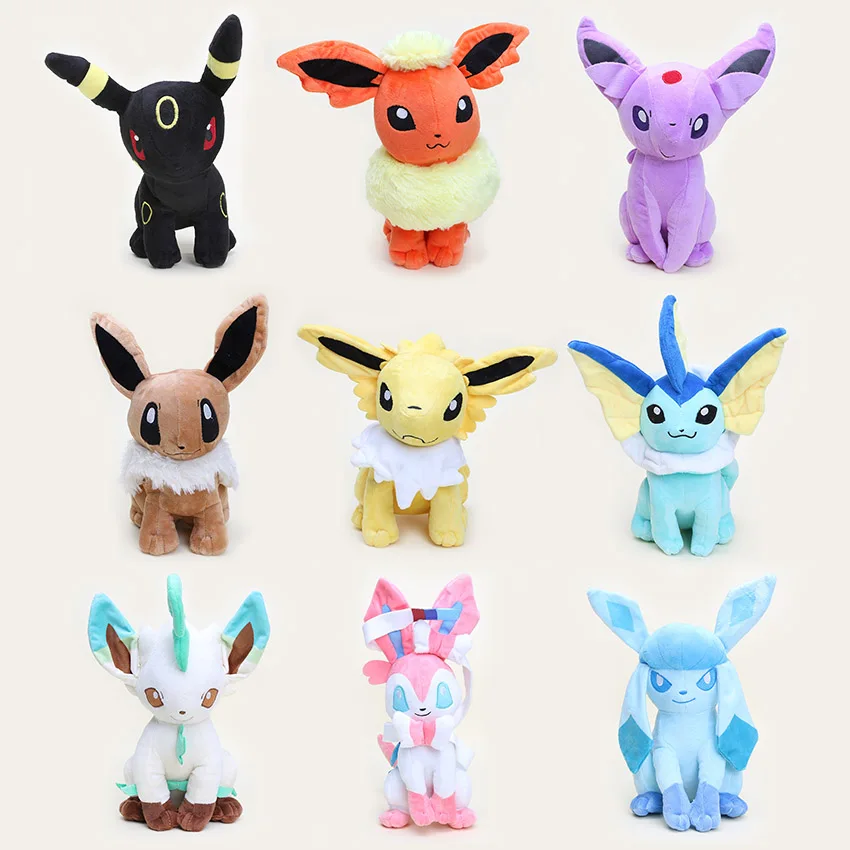 Аниме eevee плюшевые игрушки Mew Umbreon Jolteon Flareon Ice Eon Vaporeon Leafeon мягкие куклы