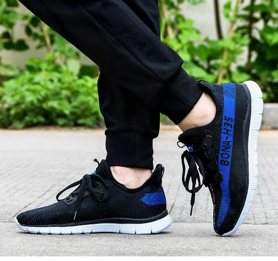 BONA/Новинка года; сезон лето; chaussure homme; уличная Мужская обувь для бега; сетчатые кроссовки; Мужская Спортивная обувь; прогулочная обувь; Мужская удобная обувь