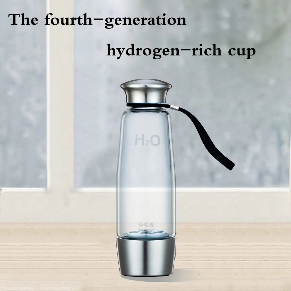 

Fourth generation Hydrogen Rich Water cup with USB Water smart with Lid Portable BPA-free Business healthy smart cup