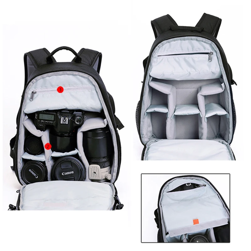 Камера рюкзаки Водонепроницаемый нейлон сумки с фото противоударный вкладыш