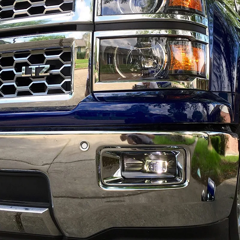 Пара Для Ford F150 2015 2016 2017 проектор круглый светодиодный противотуманные фары|Фара