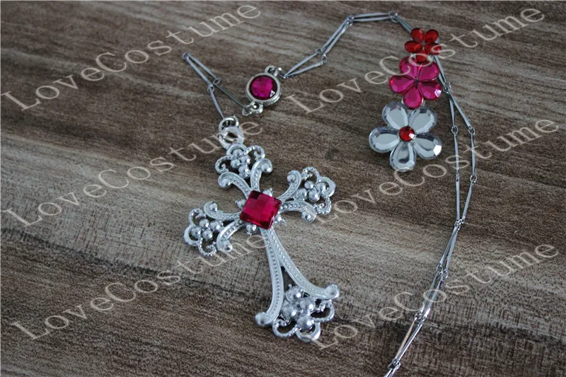 Diabolik Lovers Yui Komori Cosplay necklace and headwear hairpin |