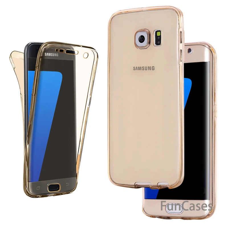 Полный корпус мягкий TPU чехол для samsung Galaxy S8 S9 Note 8 9 S7 край J4 J6 J8 2018 A6 A8 плюс A3 A5 A7 2017 J3