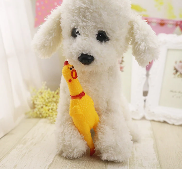 Игрушка для домашних животных 30 см 17 41 кричащая курица игрушка со звуком собак