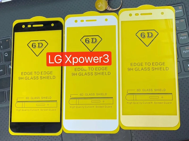 6D полное клеевое закаленное стекло с полным покрытием для LG X Power 3 защитная пленка