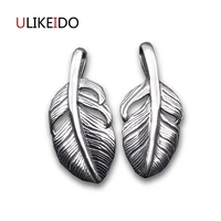 pure 925 sterling silver jewelry feather charms pendants for men and women thai silver birds necklace chain fine gift 660