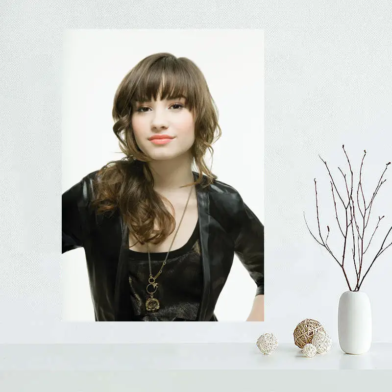 Деми Ловато Изготовленный под заказ постер холст ткань тканевый плакат в