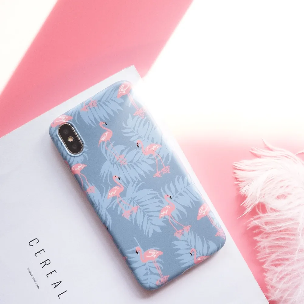 Ourpho Summer fashion mobile phone case for iPhone X XR XS MAX blue cute small animal Case 6 6s 7 8plus Fundas | Мобильные телефоны
