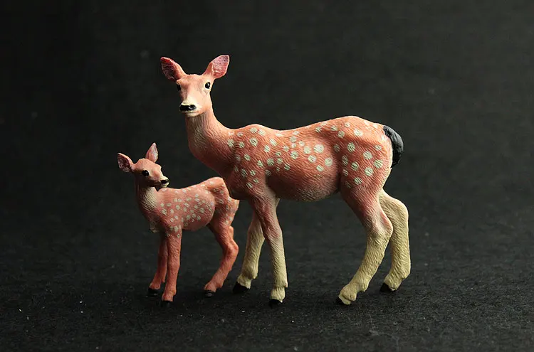 Имитация диких животных модель Sika Deer Farm ПВХ ручной работы экшн-фигурки