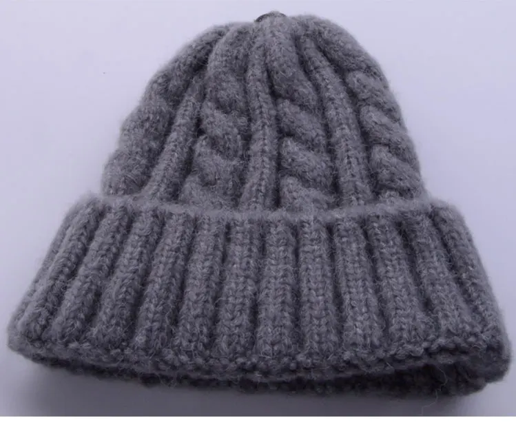 Зимняя шапка Skullies шапочки Шапки зимние шапочки для Для женщин для мамы и для маленьких мальчиков девочек Детское хлопковое вечернее платье в горошек, 15F шляпа помпонами шляпа 2 шт