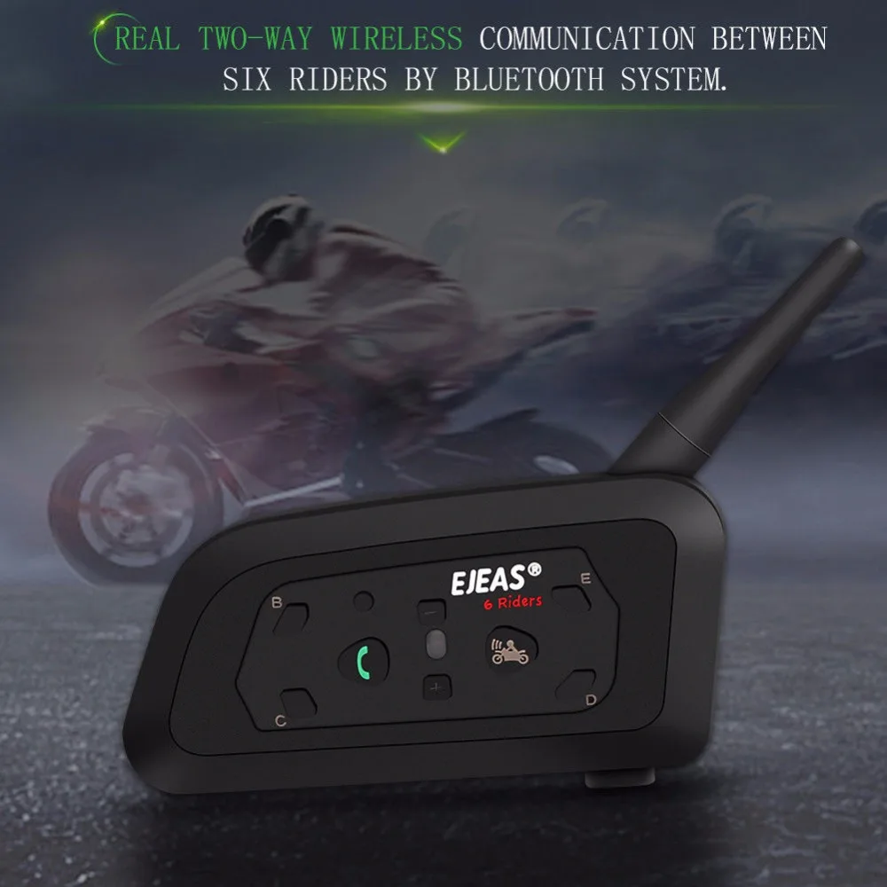 Гарнитура Intercom для шлема Bluetooth 850 мАч 6 человек|Наушники шлемов| |