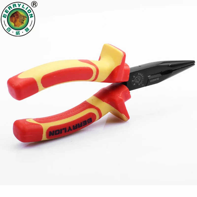 BERRYLION 6 ''/150 мм изолированные Длинные плоскогубцы 1000 в Высокое напряжение электрик обжимной инструмент для кусачек ручные инструменты