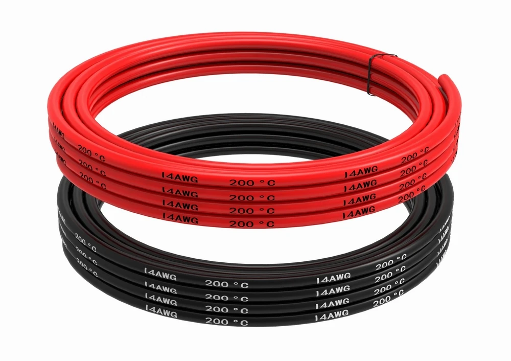 Фото Силиконовый провод 14 AWG, соединительные провода, кабели 3 м, черный и 3 м, красный гибкий провод из луженой меди, устойчивый к высоким температ... №4