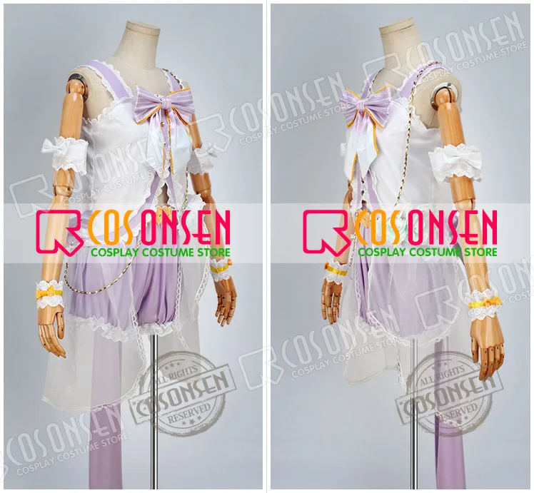 COSPLAYONSEN Love Live! White Valentine's Day Awakening Dress Honoka Kosaka Cosplay Costume All Sizes | Тематическая одежда и