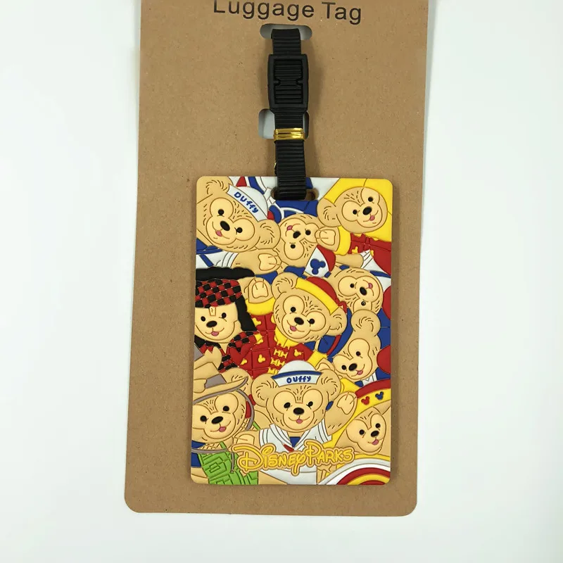 Зеленый Disney мультфильм Микки куклы мышки аксессуары багажная бирка Звездные войны ID адрес держатель багажная посадочная бирка переносная бирка - Цвет: Зеленый