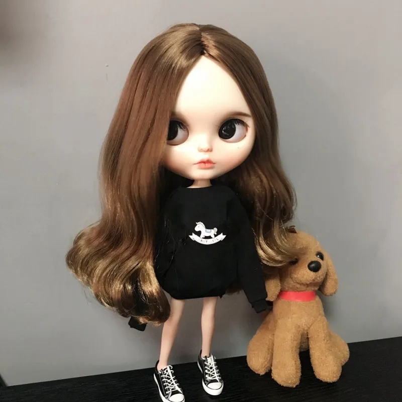 1 шт. Милая Повседневная Одежда для куклы Blyth 1/6 картонная футболка blyth Licca Pullip 30 см