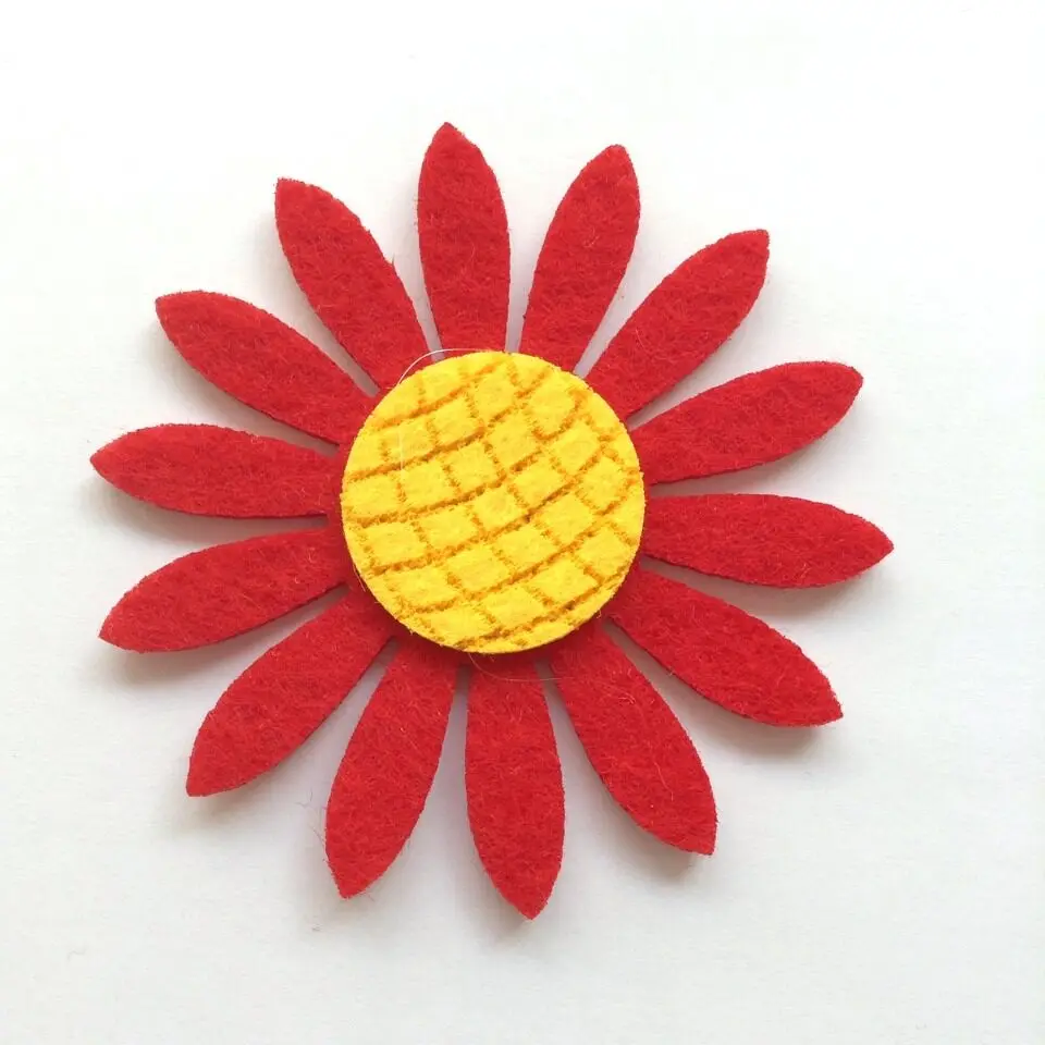 DIY Войлок красивый красочный Подсолнух 50 шт./лот 80*80 мм|lot lot|sunflower diylot diy |