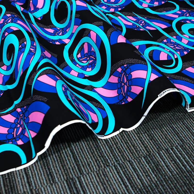 nlue star 2019 New National Wind Cotton Calico Fixture Fabric Geometric Wholesale 100% african wax fabric | Дом и сад