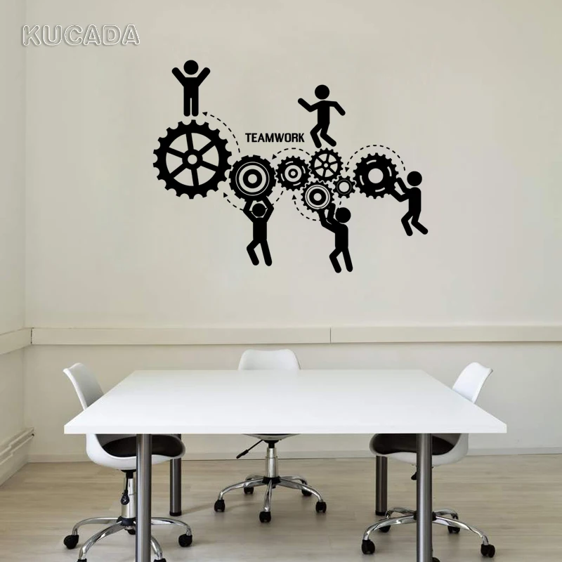Виниловая наклейка на стену для офиса мотивации работы уникальный подарок