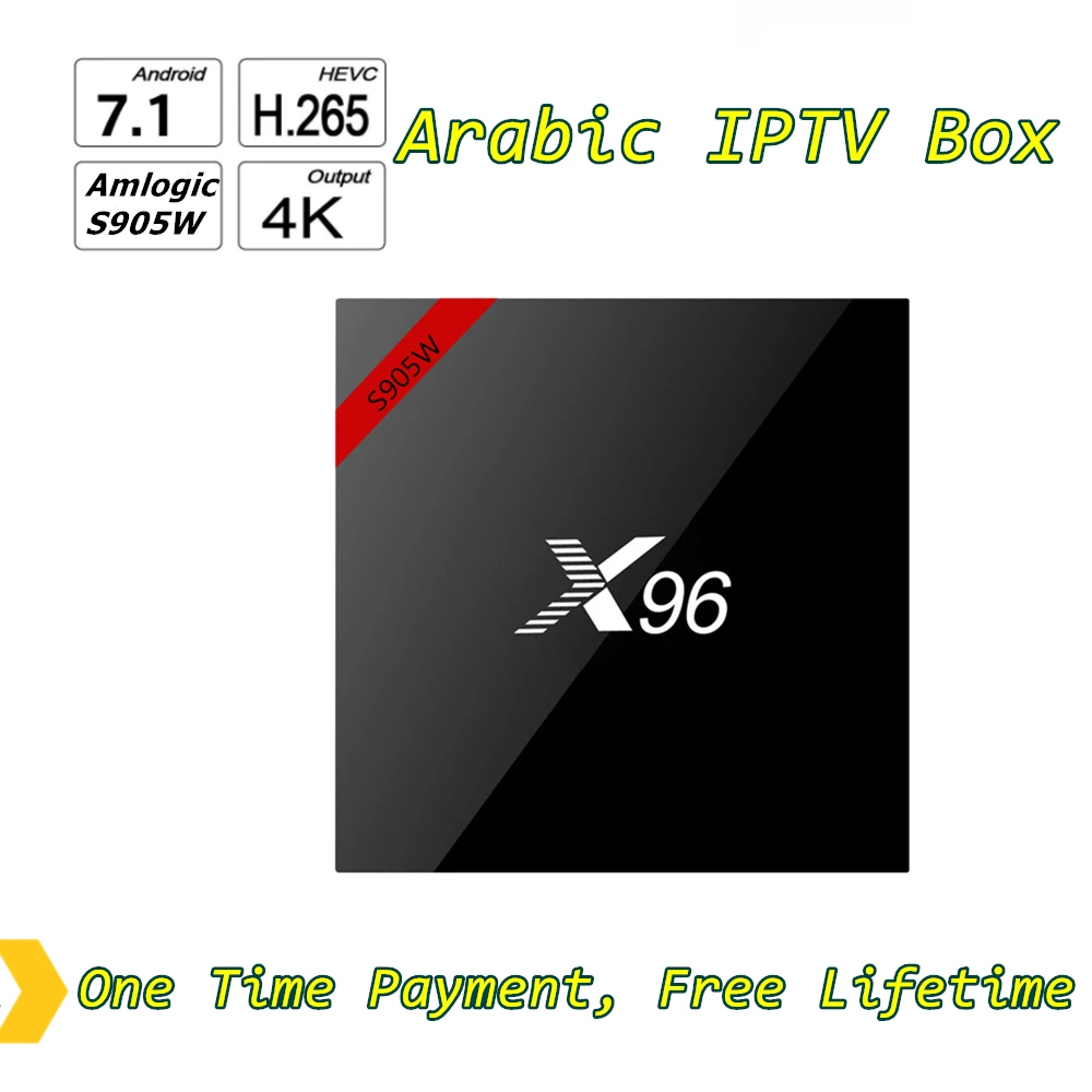 Лучший Бесплатный срок службы без ежемесячного/годового X96 Арабский IP tv Box с 860+ Live tv и 1000 фильмов