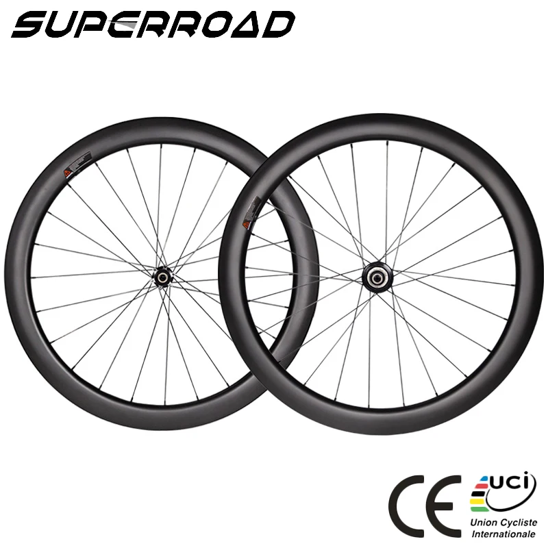 Superroad 50 мм Глубина бескамерные Внедорожные колеса UD МАТОВЫЕ Углеродные дисковый