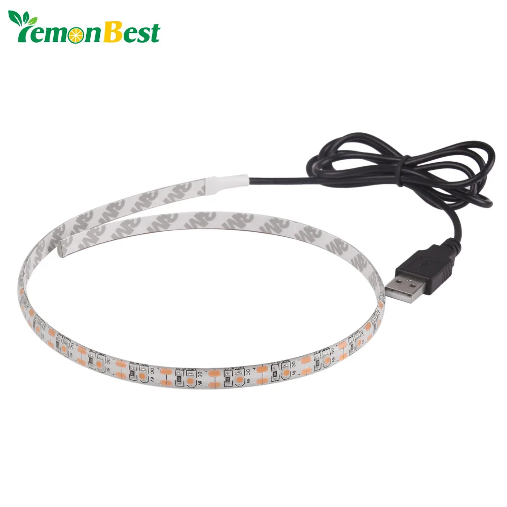 Светодиодная лента водонепроницаемая 50 см 5 В SMD3528 RGB теплая холодная 0 м гибкая