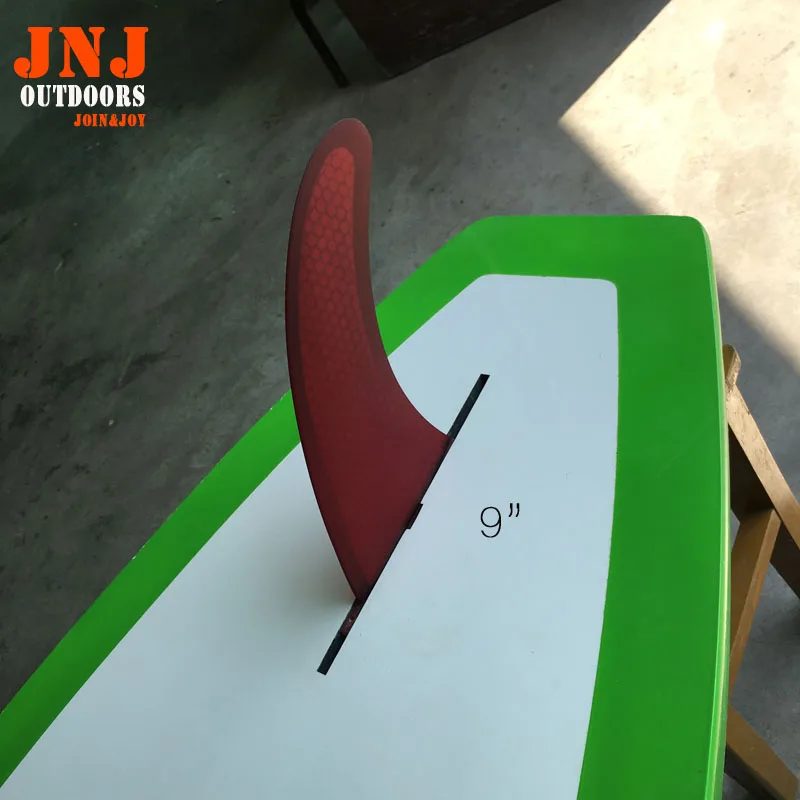 Новый 9 &quotкрасное стекловолокно Sup Centre Fin | Спорт и развлечения