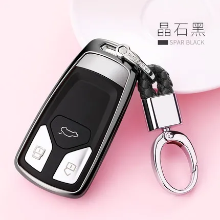 

TPU Car Key Cover Case Key Case For AUDI A4 B9 Q5 Q7 TT TTS 8S A4L Q5L 2016 2017 Key Bag Shell For car key case keychain Styling