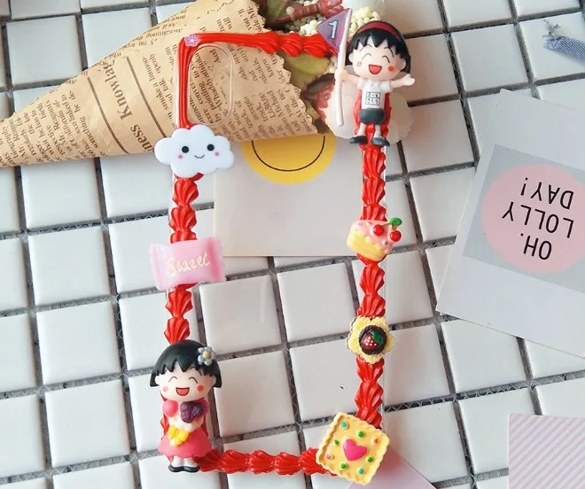 Новинка для iphone X 8 7 6 6s plus DIY чехол 3D Maruko чехол для телефона для iphone 8 7/6 6s plus ручной работы торт фрукты чехол подарок для девочки