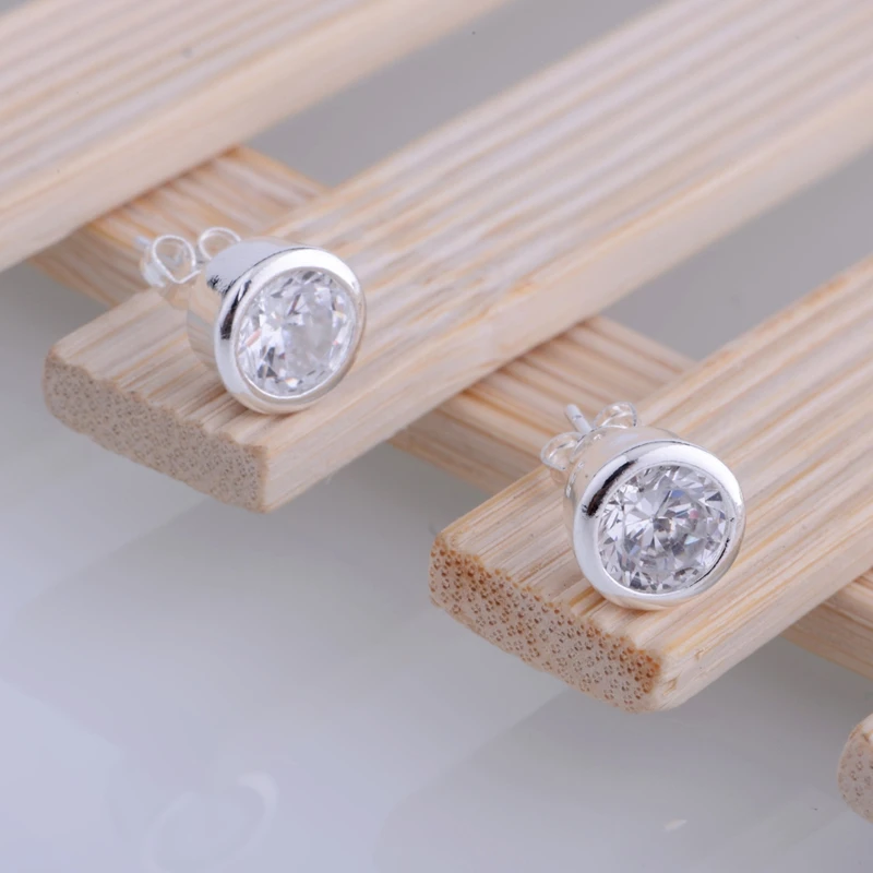 Посеребренные серьги посеребренные модные ювелирные изделия инкрустированные