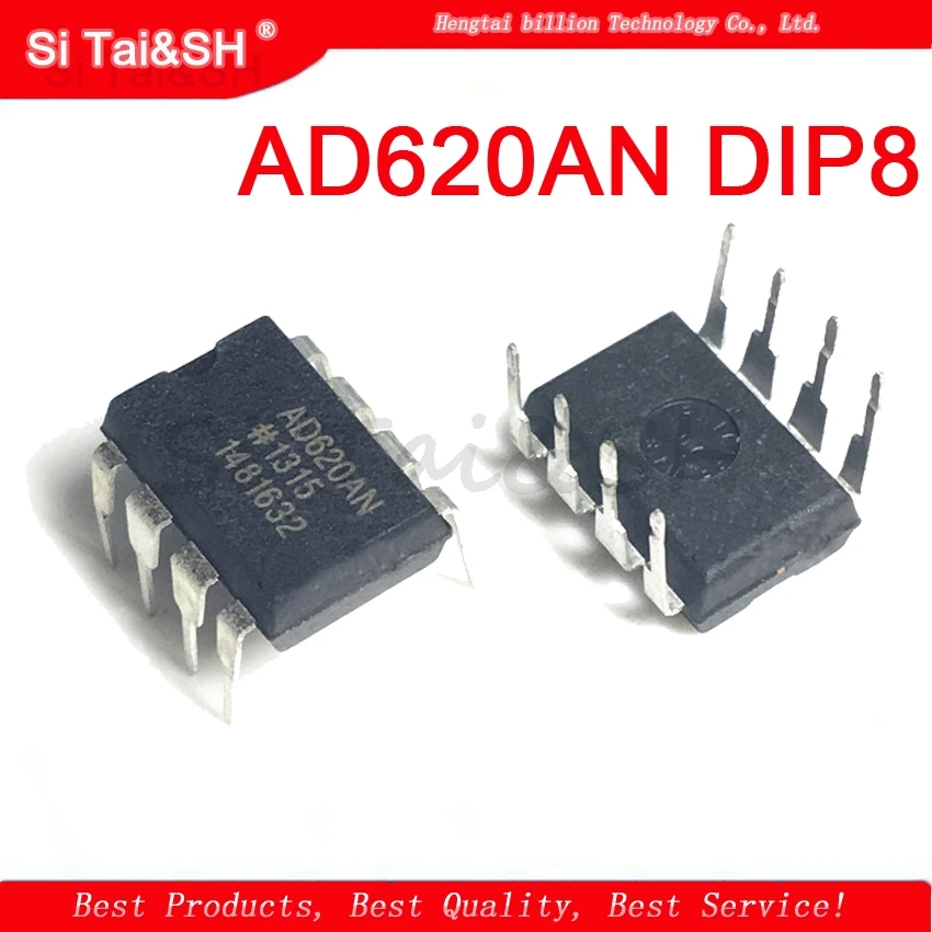 1 шт. AD620 AD620AN AD620ANZ DIP-8 низкомощный измерительный усилитель