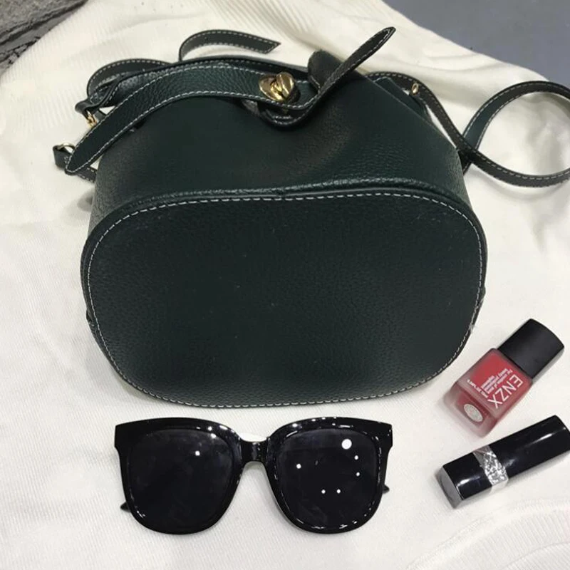 

Drawstring Bucket Bag PU Crossbody Bag Original Design Shoulder Bag for women