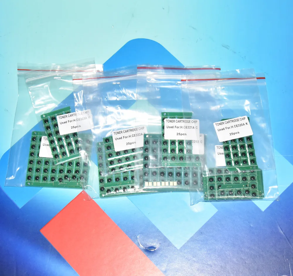 60шт * 128A CE320A CE321A CE322A CE323A порошок сброс обломок патрона тонера для HP CM1415 см 1415 1415fnw