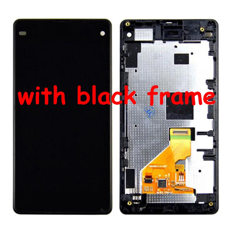 For Sony Xperia Z1 Compact D5503 Z1 mini Touch Screen Digitizer Sensor Glass + LCD Display Monitor Module Panel Assembly + Frame images - 6