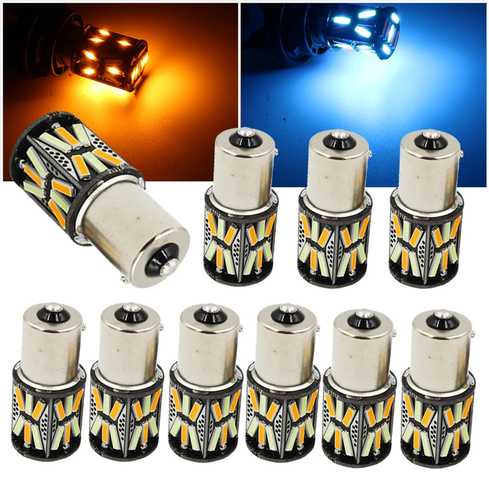 YSY 10 шт. BAU15S 1156 7440 31SMD 7020 LED авто сигнал поворота хвостовые лампы стоп-сигналы