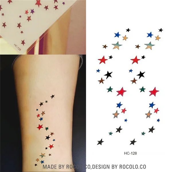 HC1128 Водонепроницаемая временная татуировка наклейка s корейская мода цвет