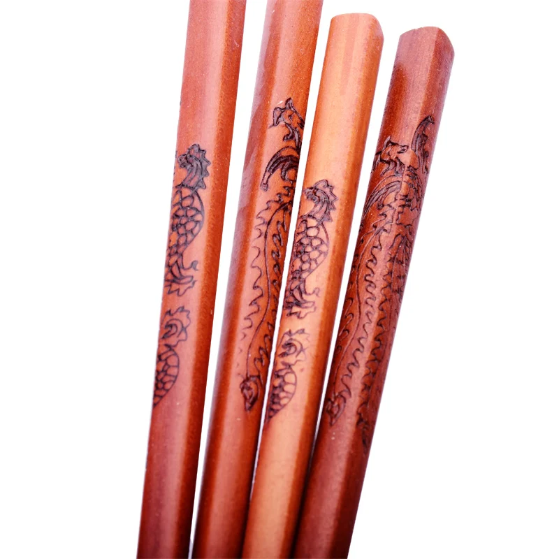 Палочки для еды из красного сандалового дерева столовая посуда пар палочки в