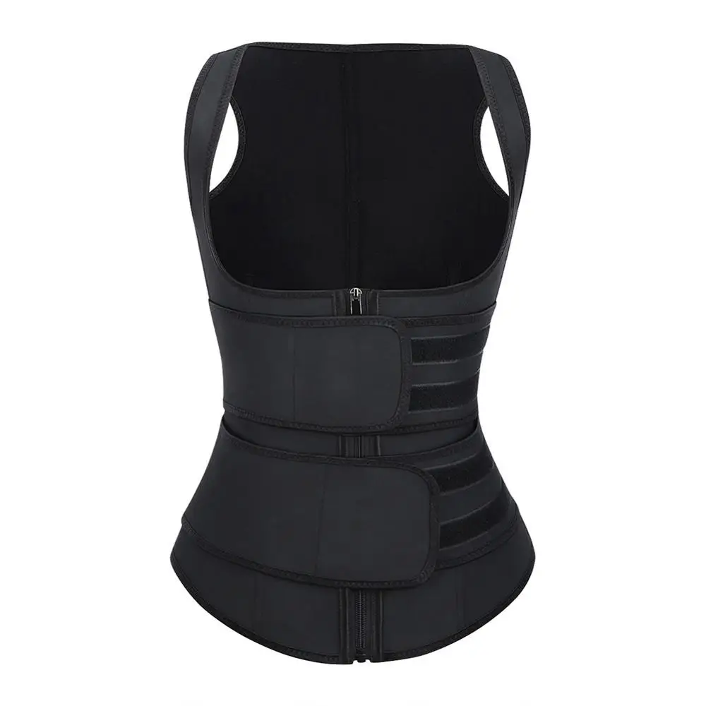Black Chest Binder Lover beauty, латексный жилет для тренировок на талии, 9 стальных костей, Корректирующее белье, Корректирующее белье для тела, Женский корсет для похудения, пояс для талии, Корректирующее белье, Cinta - Цвет: Black Chest Binder