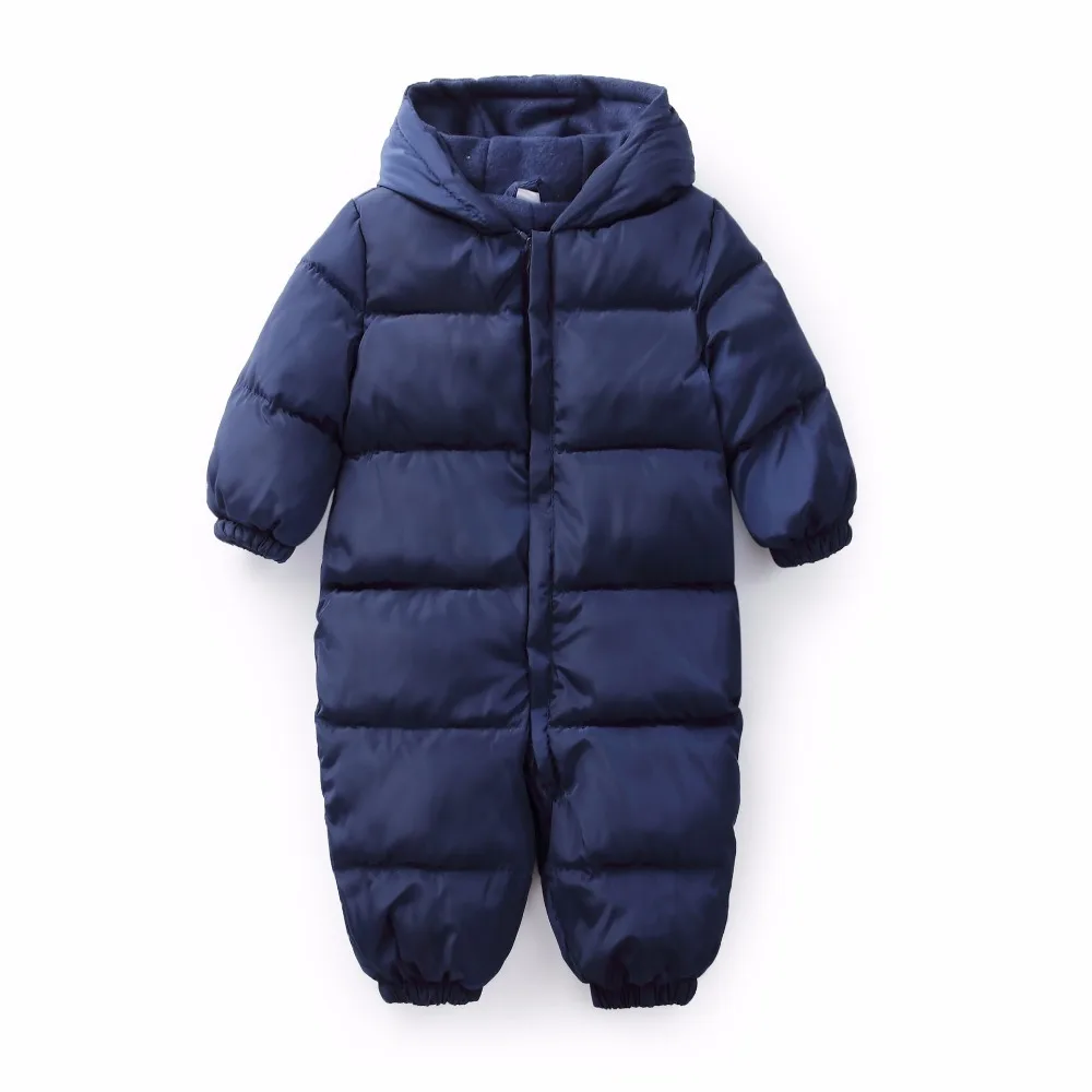Snowsuit Baby Snow Wear Cotton Warm Outerwear Coat Childrens Overalls Romper Kids Boys Girls Winter Jumpsuit Newborn Parkas |