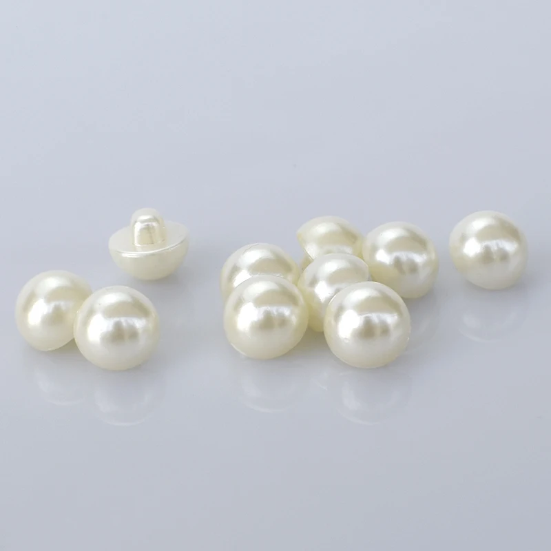 50pcs resin mushroom button shirt imitation pearls Fashion half cardigan 10mm 11.5mm 12.5mm B3-1 | Дом и сад