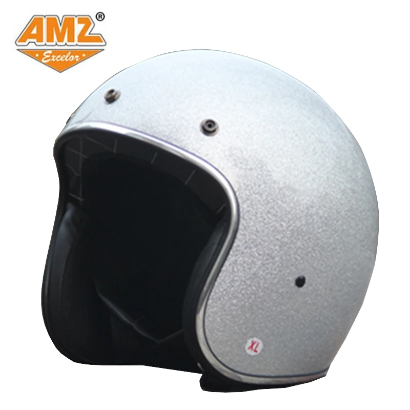 AMZ мотоциклетный шлем с открытым лицом в горошек модный винтажный популярный |