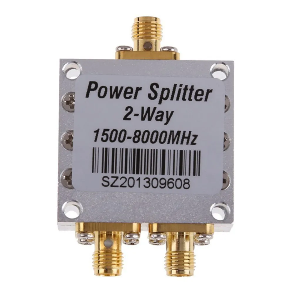 Высокочастотный сплиттер питания 1 5 8 ГГц 1500 ~ 8000 МГц RF 2 сторонний SMA Сумматор