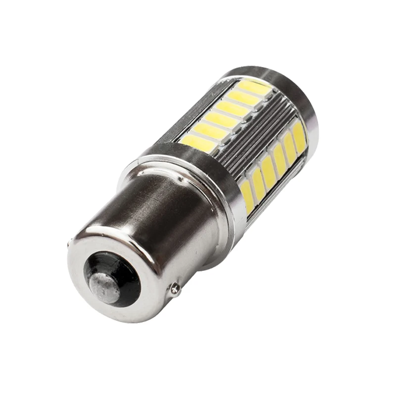 2x P21W Ba15s 1156 Автомобильный светодиодный сигнальный светильник Bay15d 1157 12V Светодиодный фонарь Trun стоп-сигнал заднего вида парковочная лампа красный, белый желтый 5730 33SMD