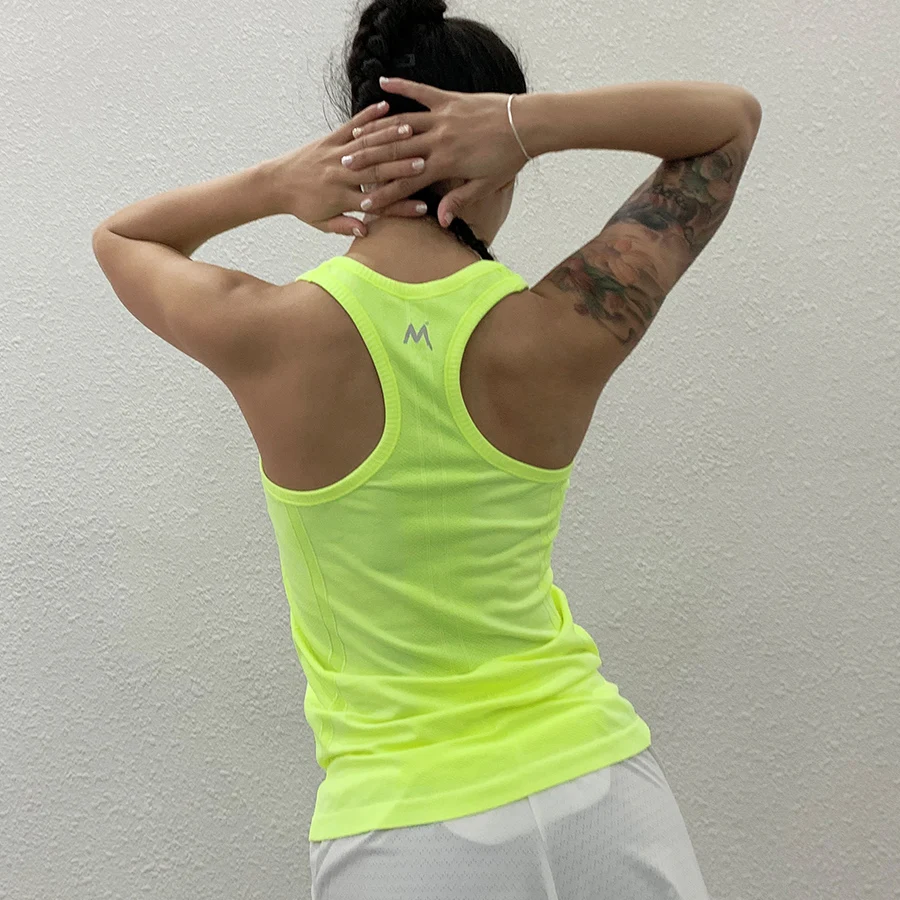 BINAND Женский спортивный жилет для тренировок без рукавов женская футболка топ