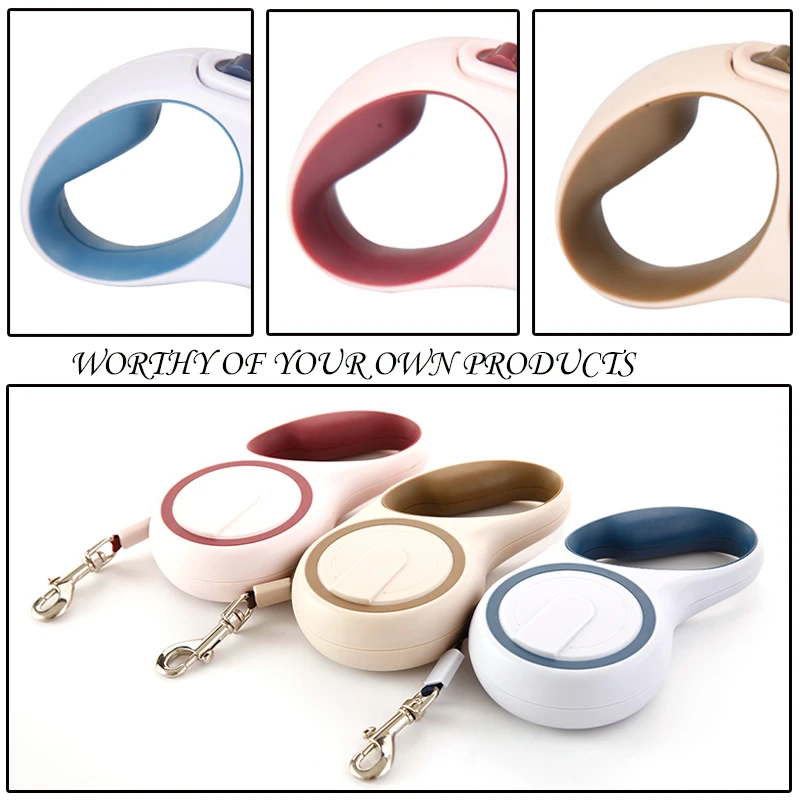 Нейлоновый Поводок для собак автоматический поводок питомцев 5 м маленький