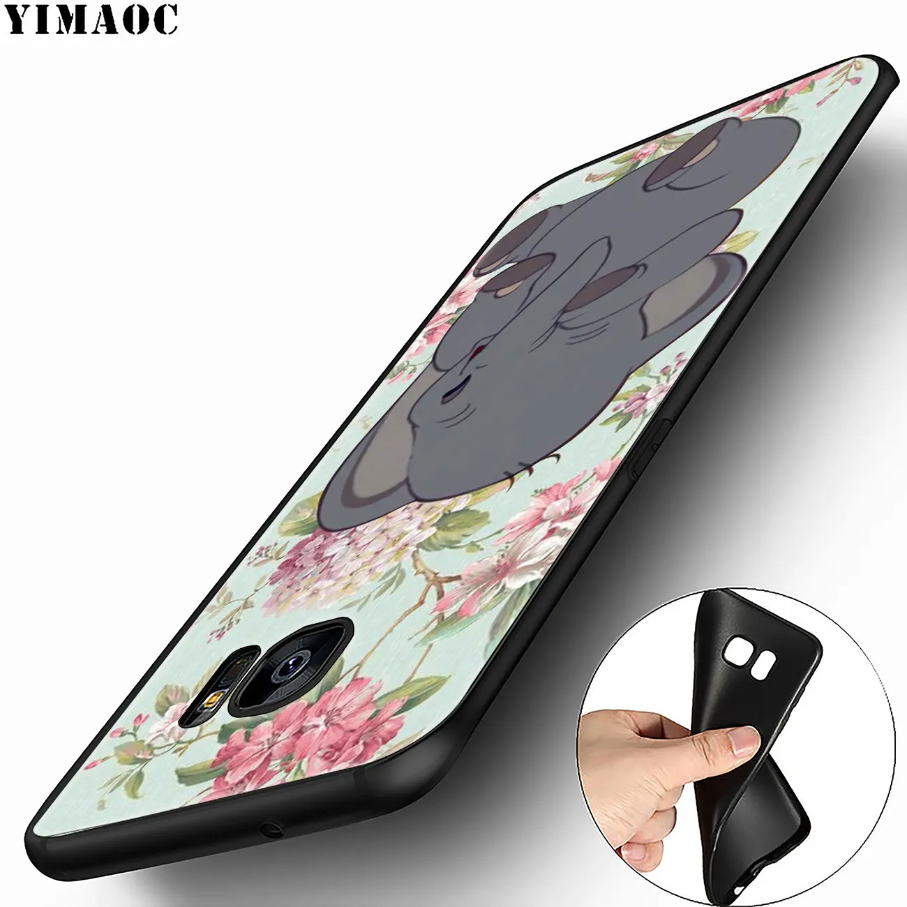 YIMAOC цветок Бесконечность на фиолетовом мягком силиконовом чехле для Samsung Galaxy A6 A9