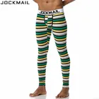 Кальсоны JOCKMAIL мужские, фирменные хлопковые легинсы с принтом, термобелье cueca для геев, мужское термобелье, кальсоны