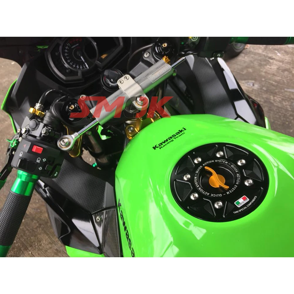 SMOK для Kawasaki Ninja 400 2018 аксессуары мотоциклов CNC алюминиевый сплав рулевой демпфер